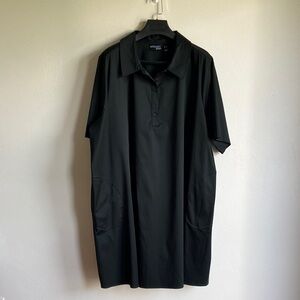 Attitudes by Renee A-LineDark green Polo Shirt Dress 3X